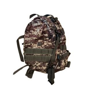 Brown Green Camo Tactical Backpack 45L
